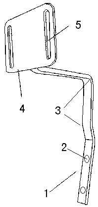 Front stem bracket of electric vehicle sun shading device