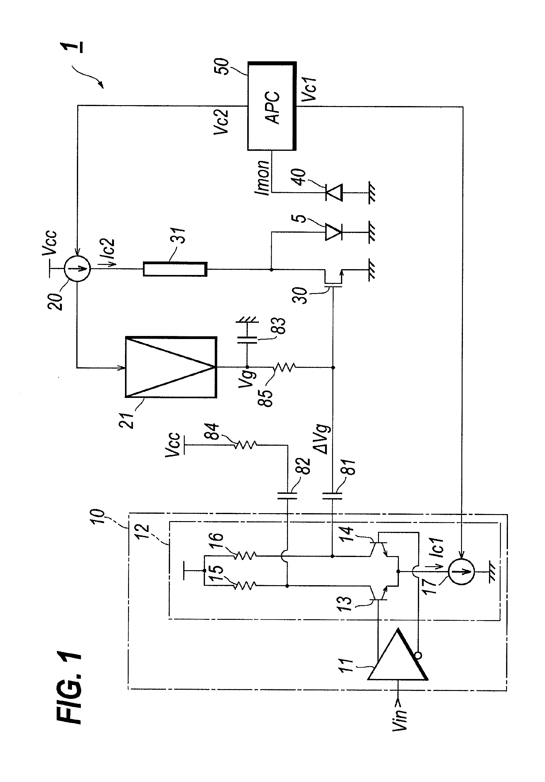 Shunt driver circuit for semiconductor laser diode