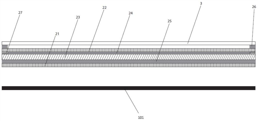 Screen protection film assembly and film sticking device for screen protection film