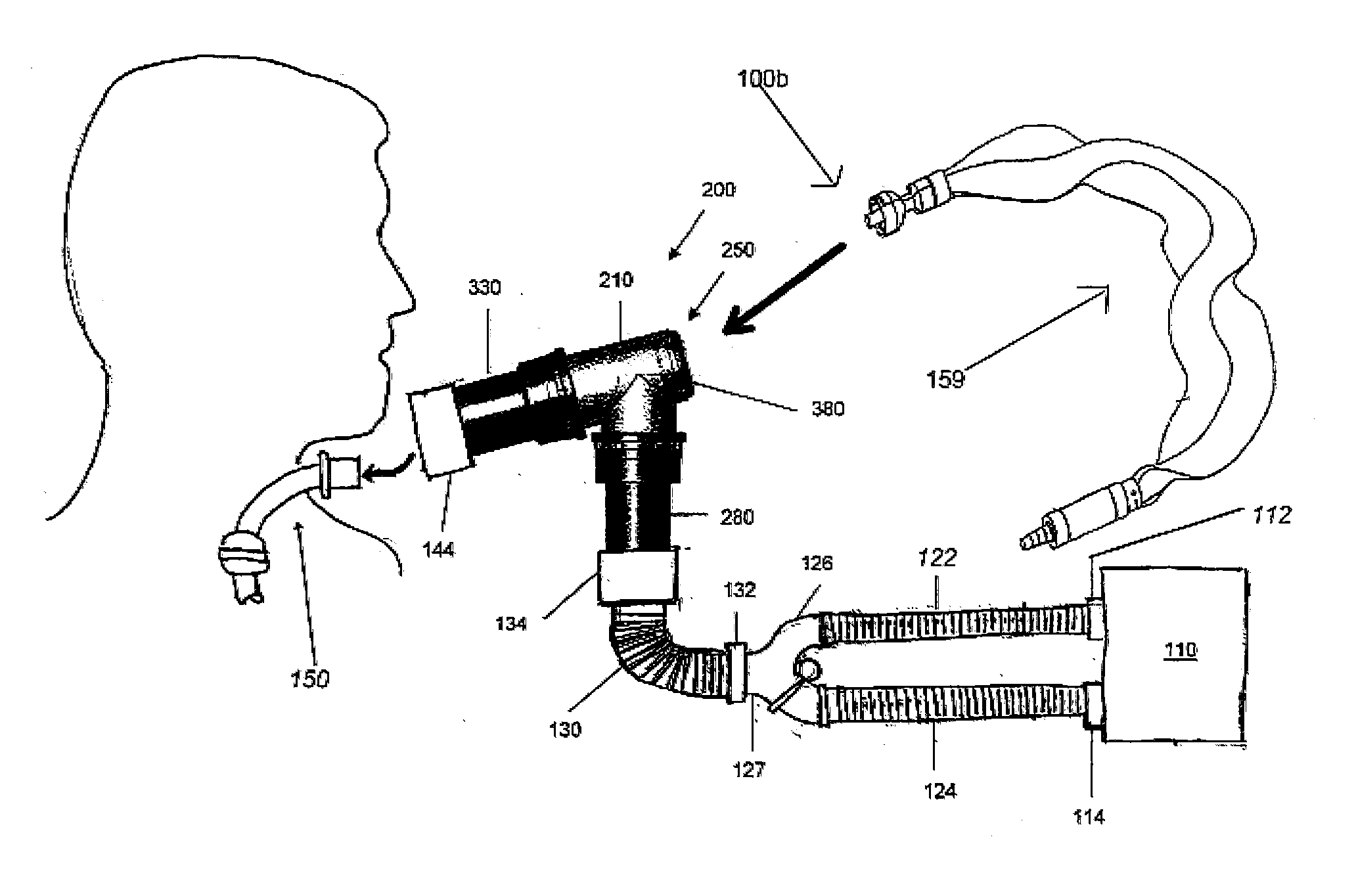 Catheter mount with suction port