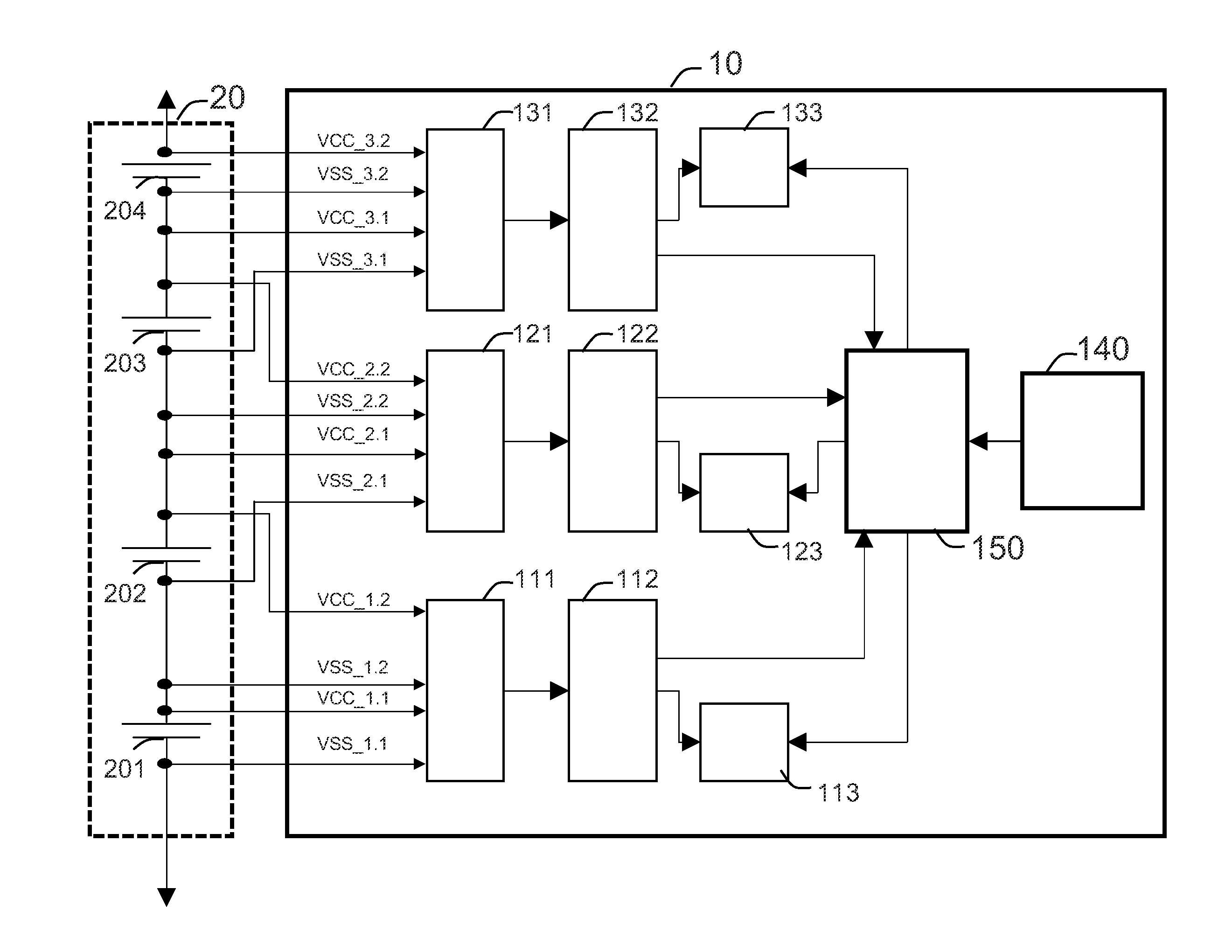 Cell voltage monitoring and self-calibrating device