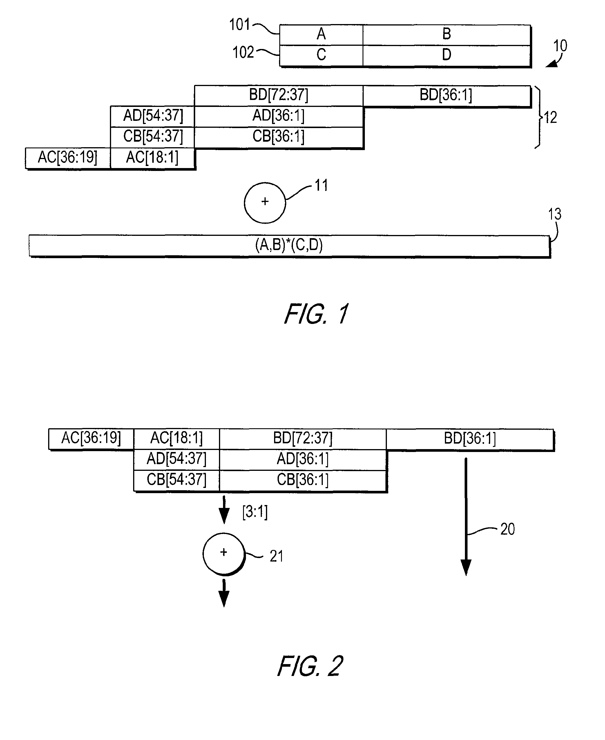 Large multiplier for programmable logic device