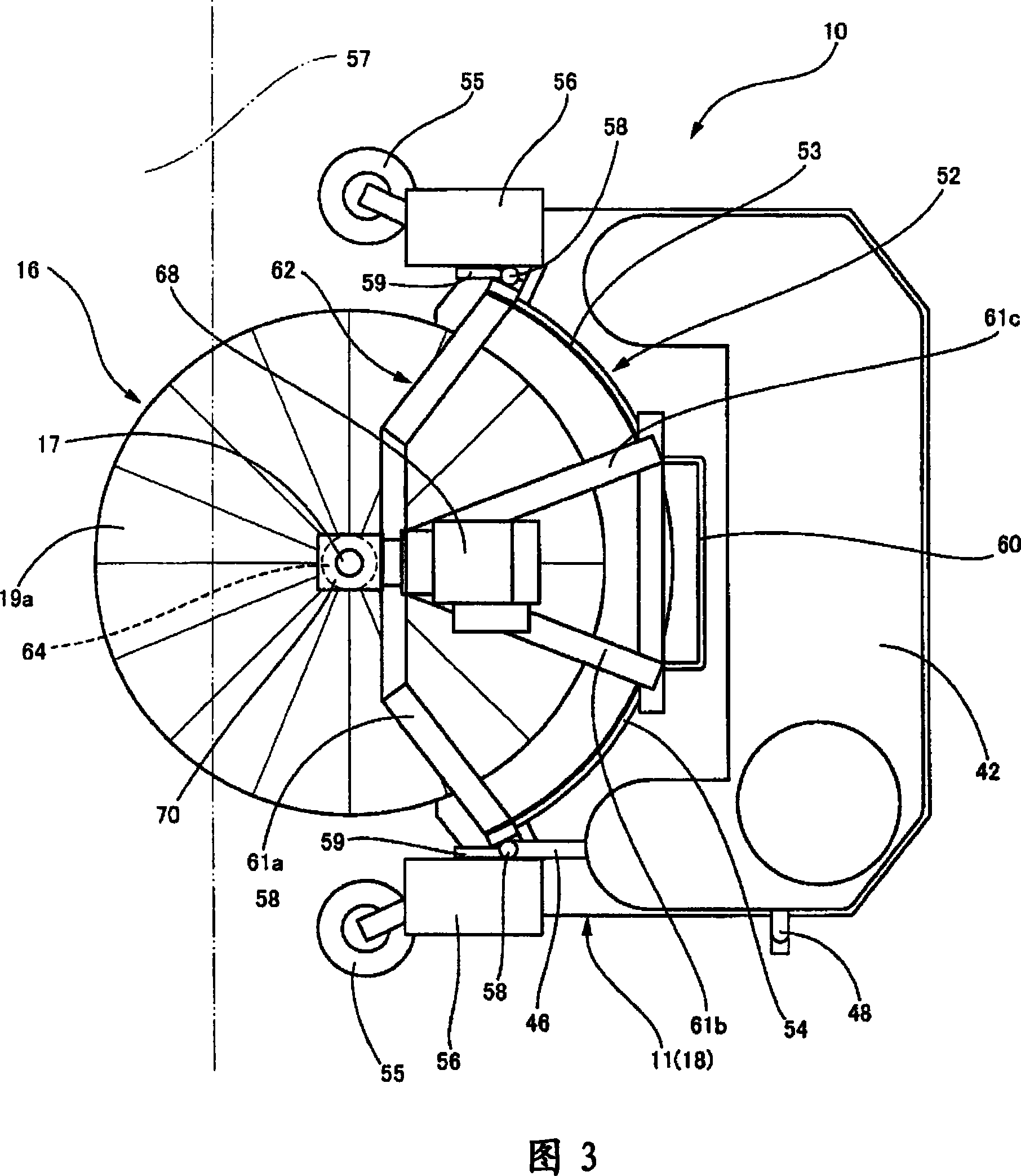 Self-traveling type car-washing machine