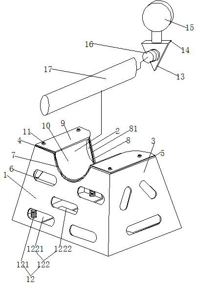 A mobile buttstock device for recruits shooting training