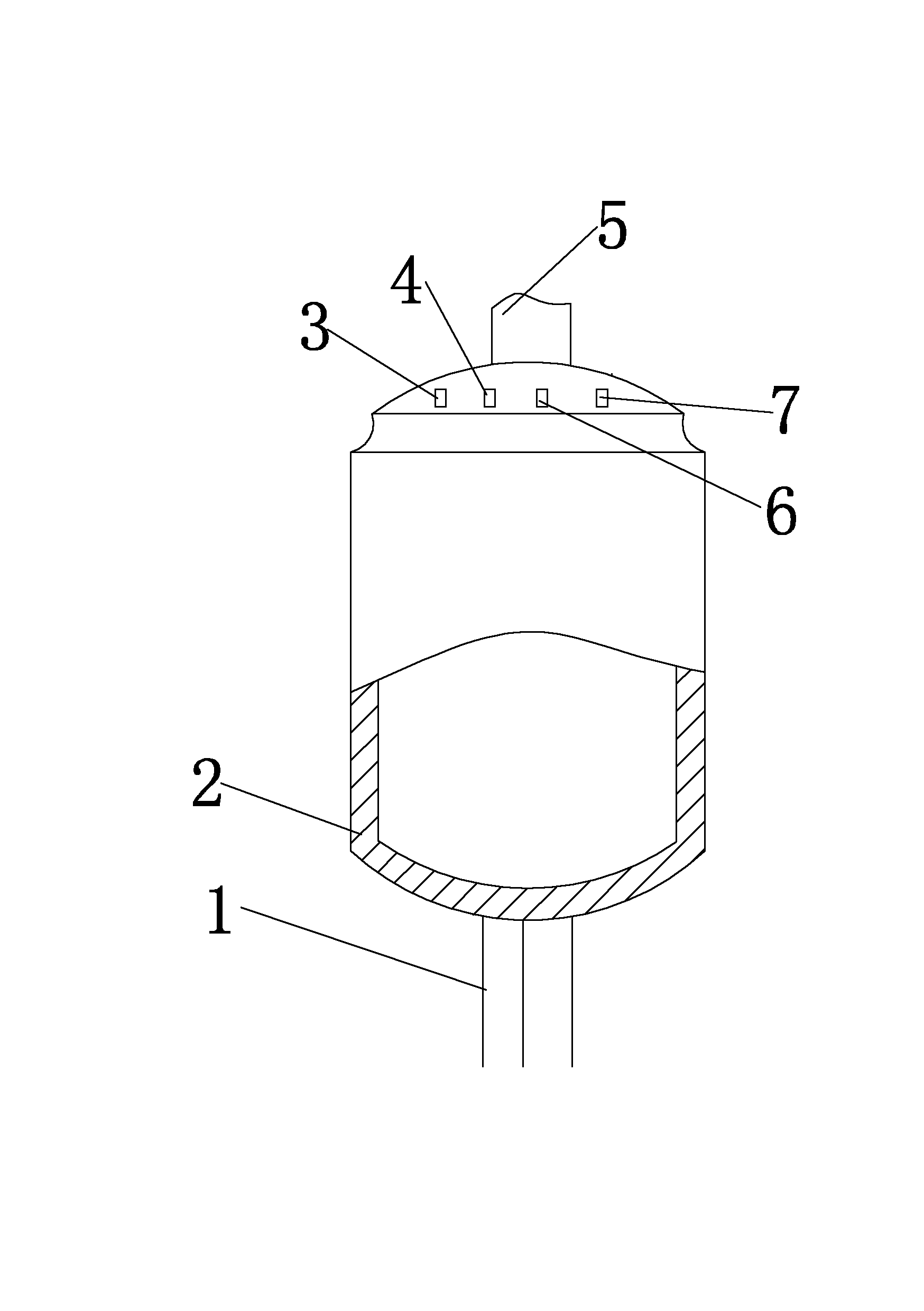 Reaction kettle for preparing hydrofluoric acid