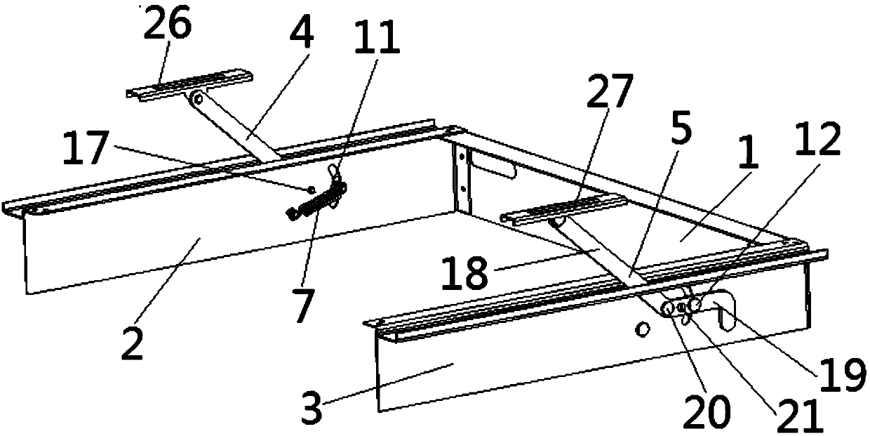 Lifting mechanism for decorative cover of range hood