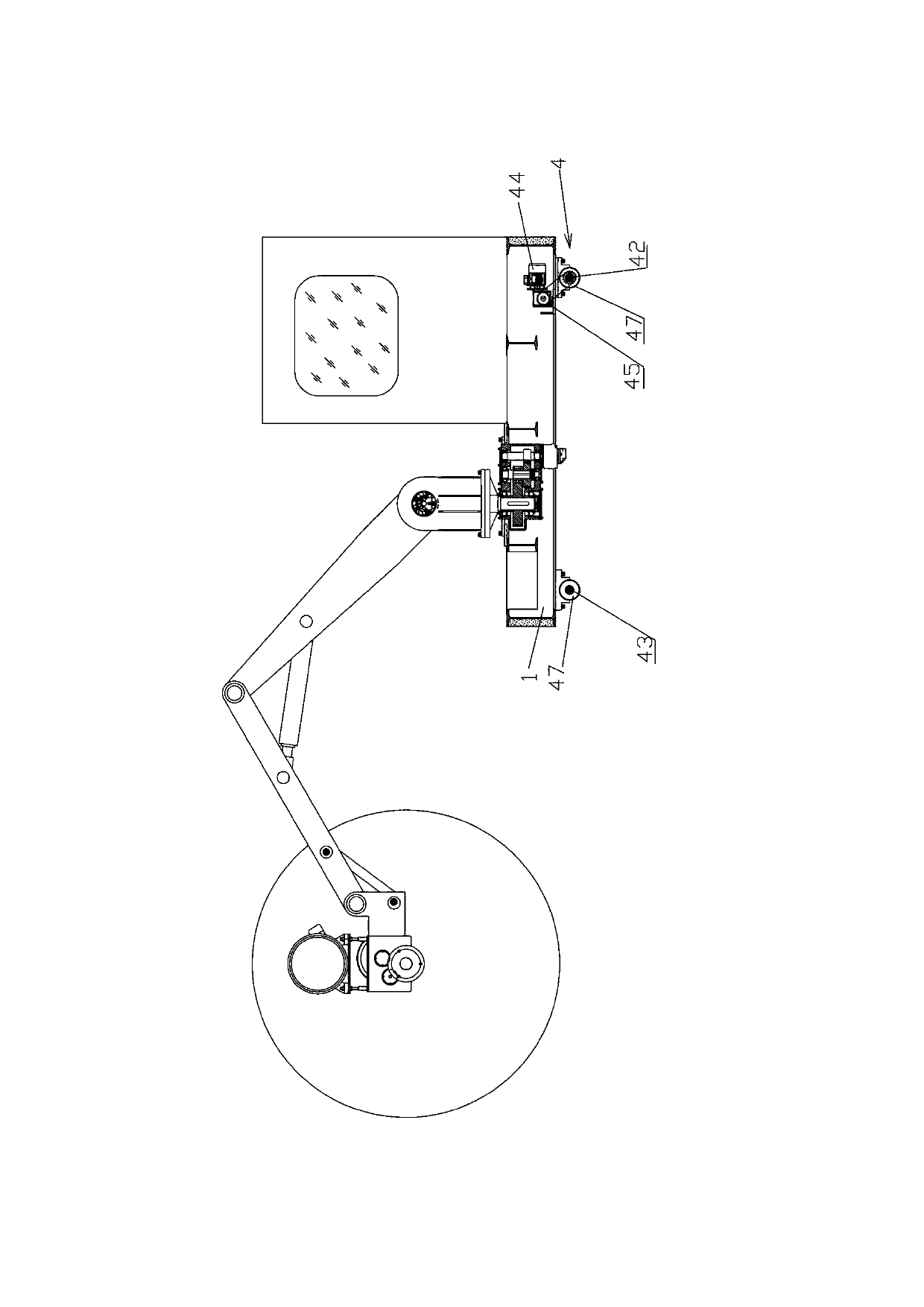 Fully-automatic mobile joint type stone cutting machine for mines