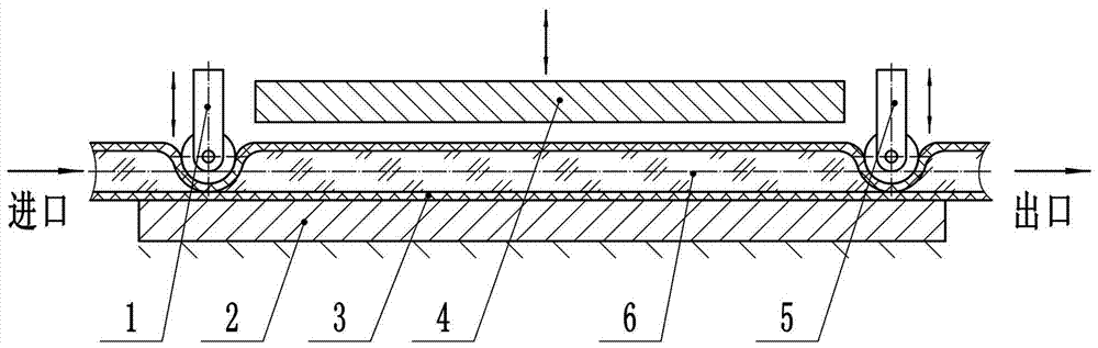 Directly-pressing fluid measuring method and measuring device