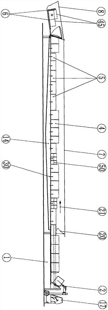 Device capable of continuously drying rod-shaped biomass bales in different shapes and sizes