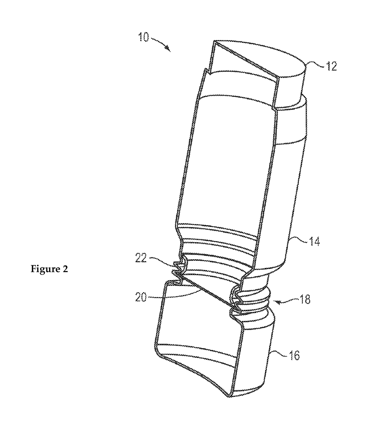 Manually activated flexible reconstituting container