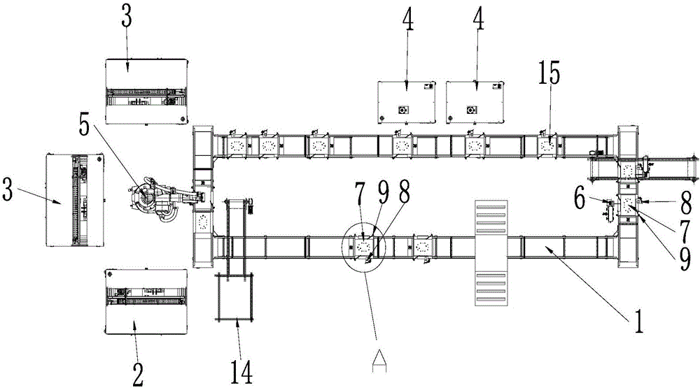 Automatic integral equipment for processing intake manifolds