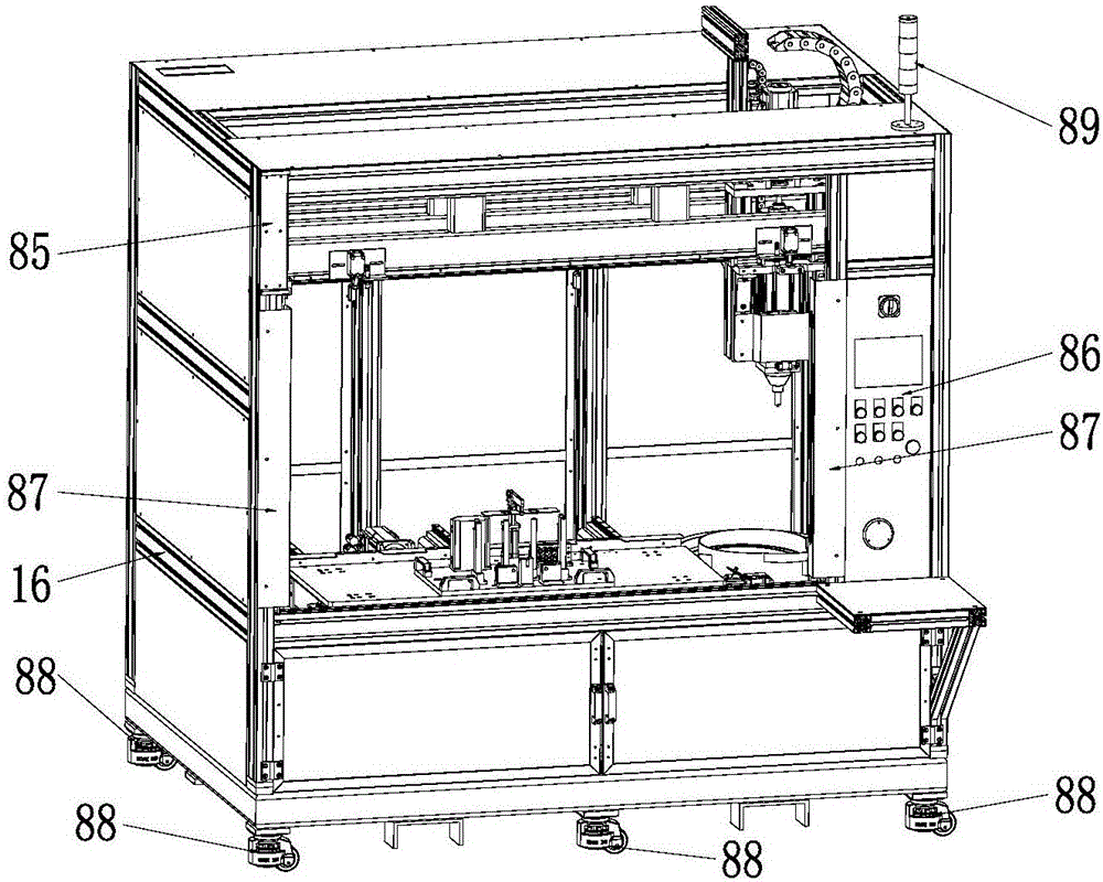 Automatic integral equipment for processing intake manifolds