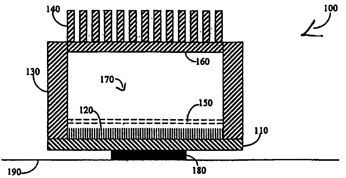 Vapor chamber heat sink having a carbon nanotube fluid interface