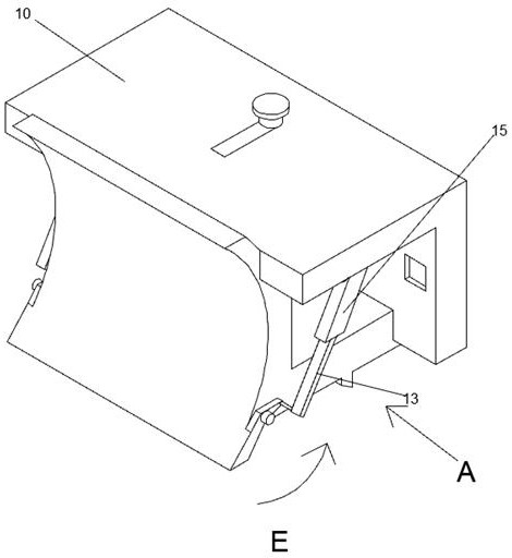 Snow removing shovel capable of automatically crossing obstacles