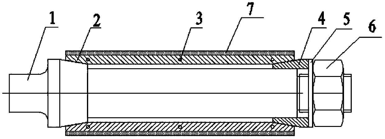 Cylindrical workpiece outer circle machining clamp and using method thereof