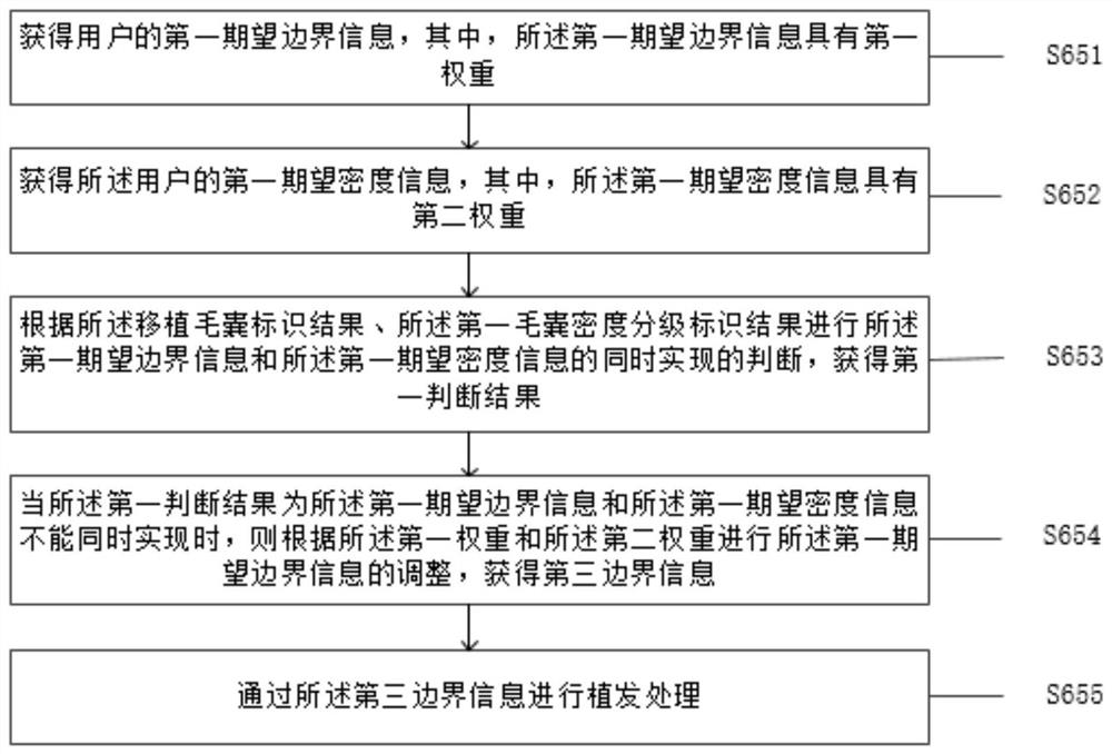 Image processing working method and system applied to hair transplanting