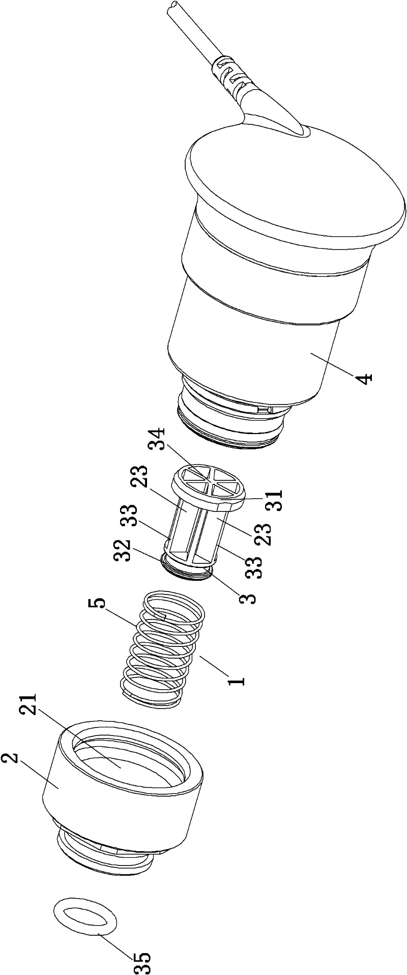 Oxygen cell holder component, oxygen cell component and anesthesia machine