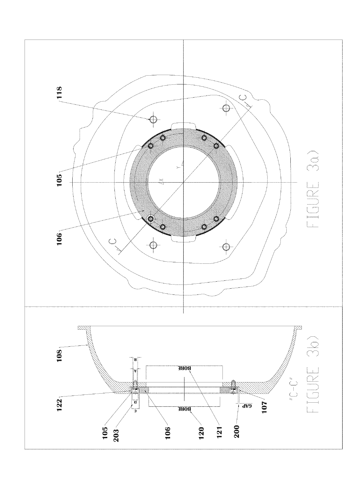 Adjustable register bell housing