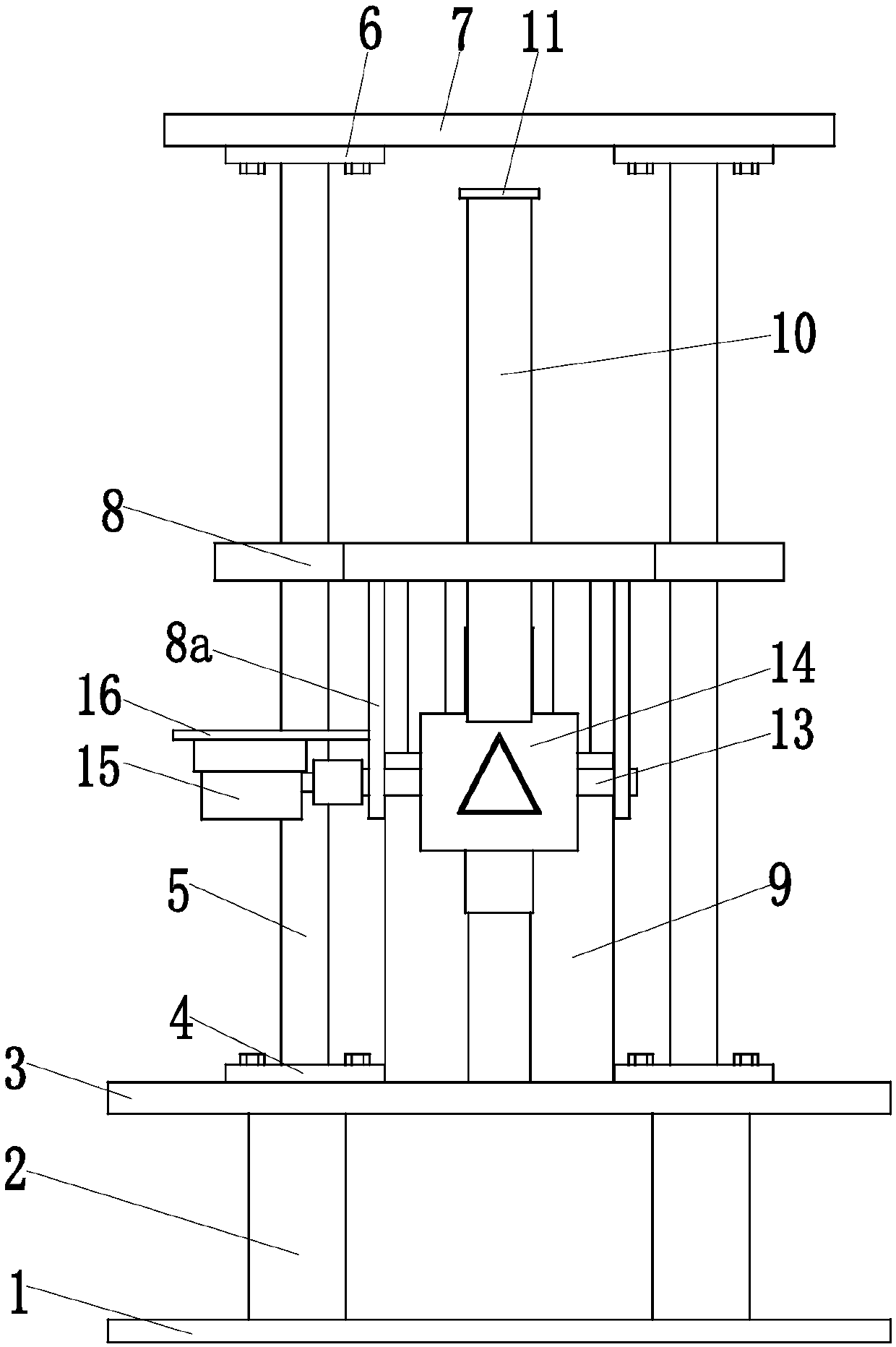 A packaging box die-cutting machine knife-edge switching operating platform