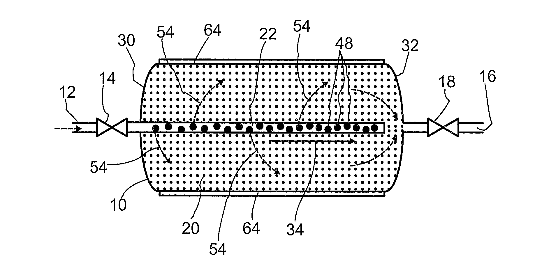 Filling device for a sorption store and sorption store