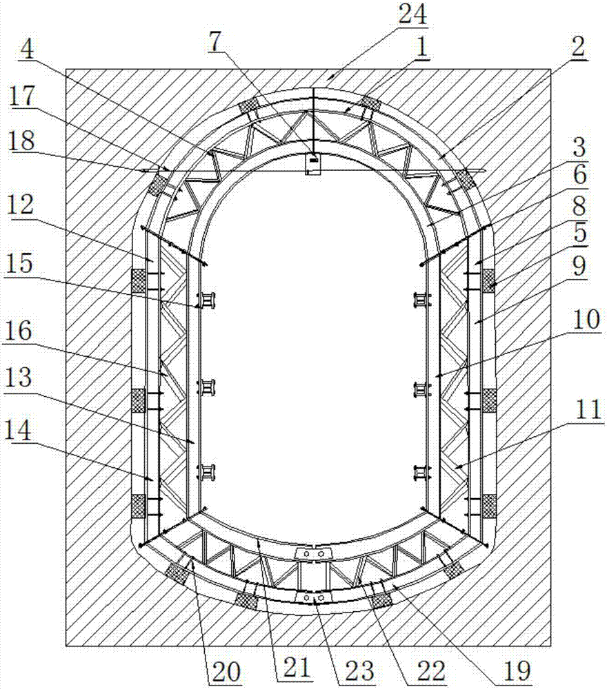 Deep well ingate device with deformation measuring function and use method