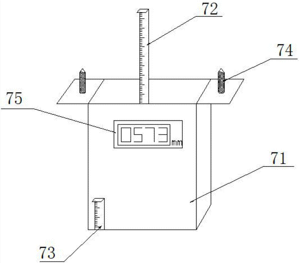 Deep well ingate device with deformation measuring function and use method