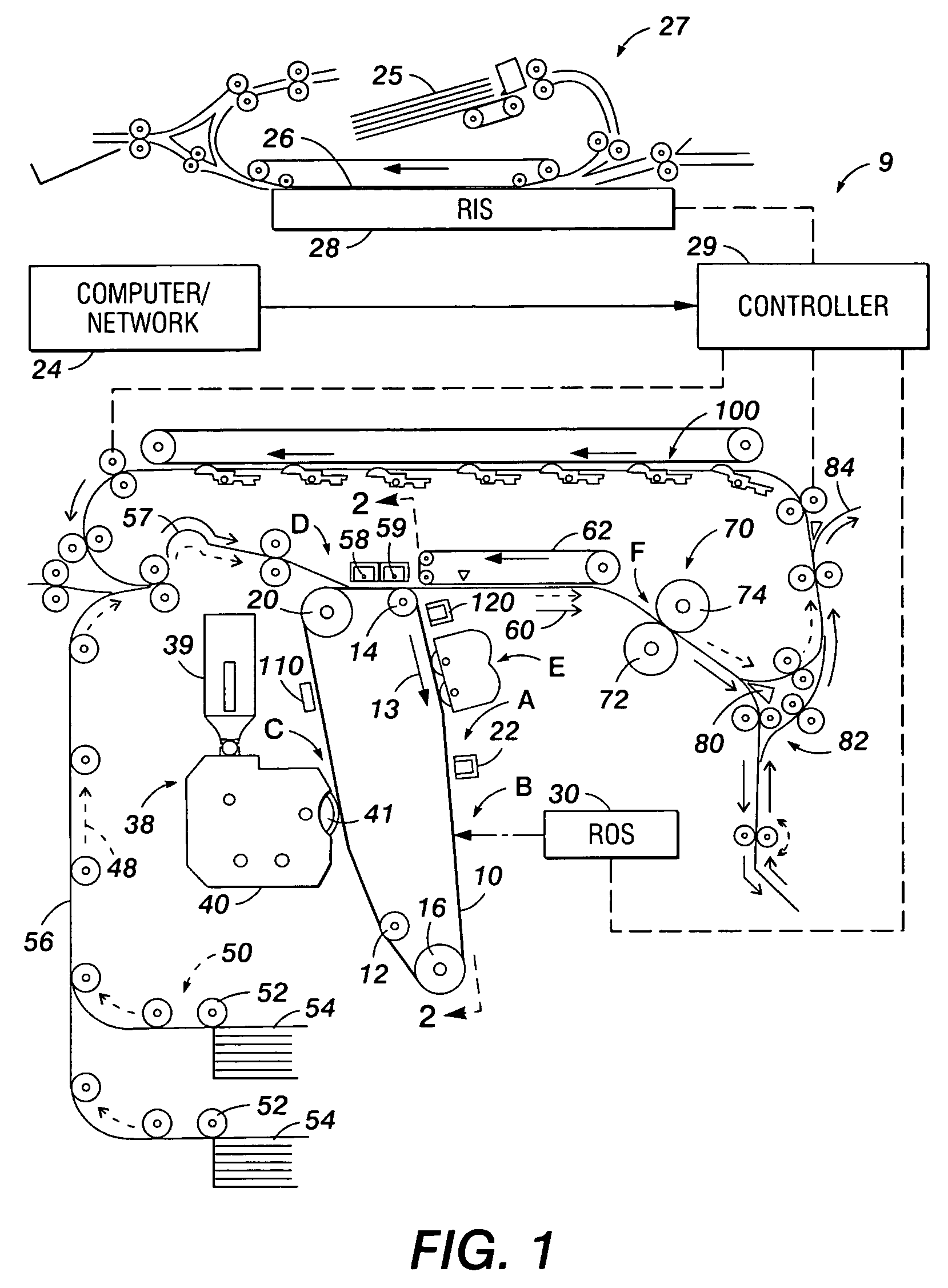 Method and apparatus for sensing and controlling residual mass on customer images