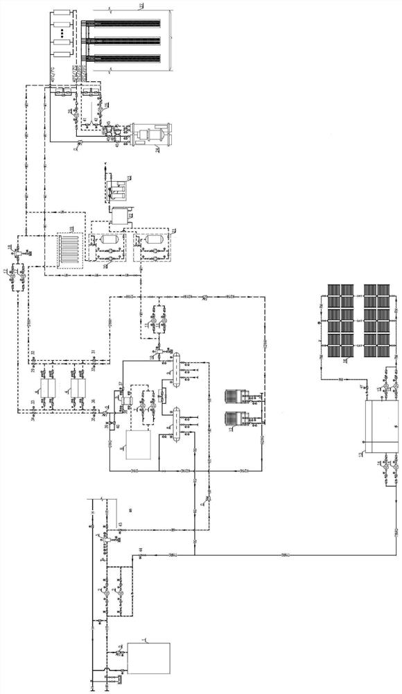 Heat supply system of gas boiler room and energy utilization method