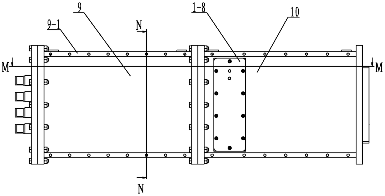 Large-aperture laser frequency doubling conversion and focusing device with crystal temperature control function