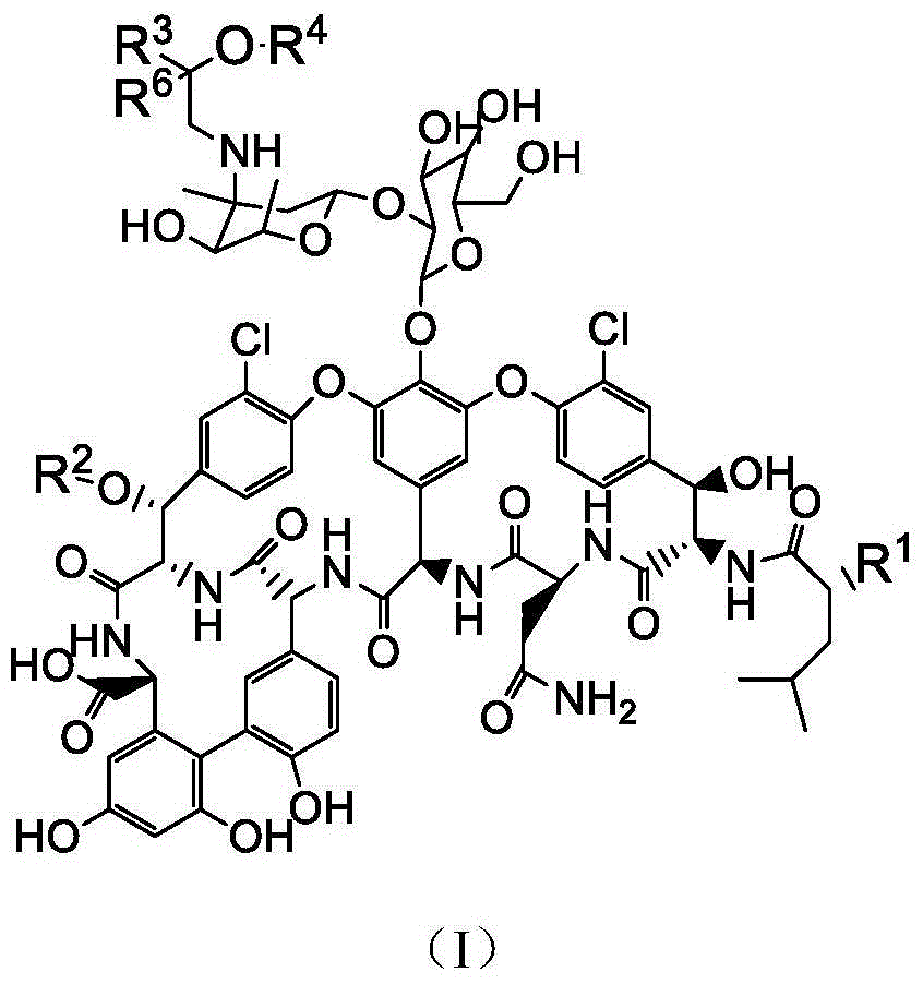 Vancomycin derivatives and preparation and application thereof