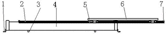 Self-driven precision guide rail type fixture accurate positioning pushing device