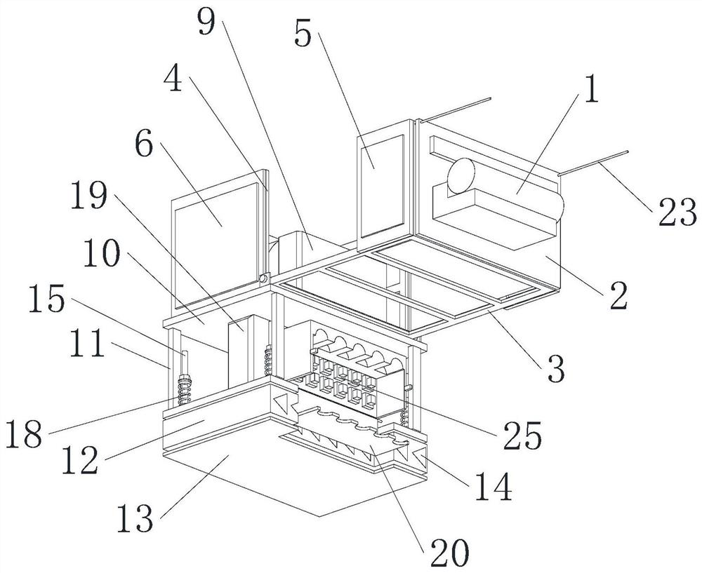 Forklift headlamp mounting structure