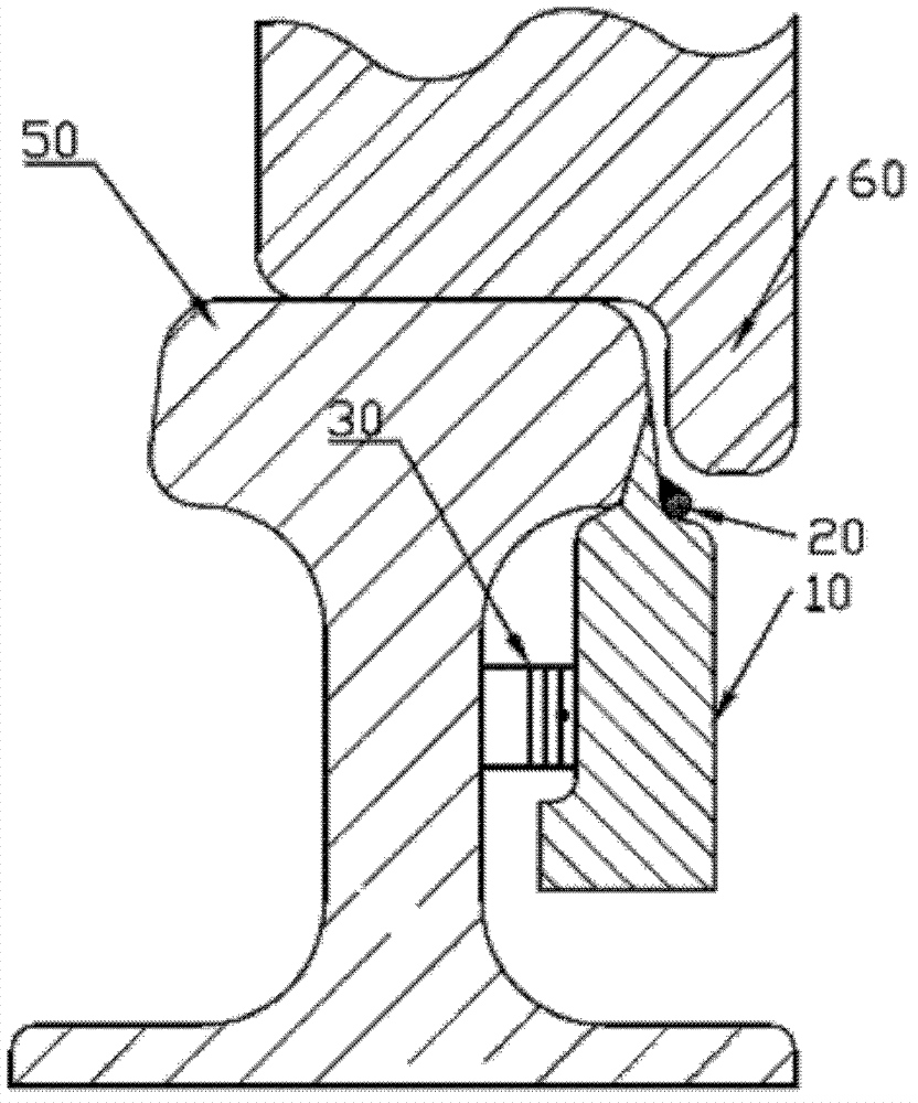 Point rail with self-detection function used for high-speed railway turnout