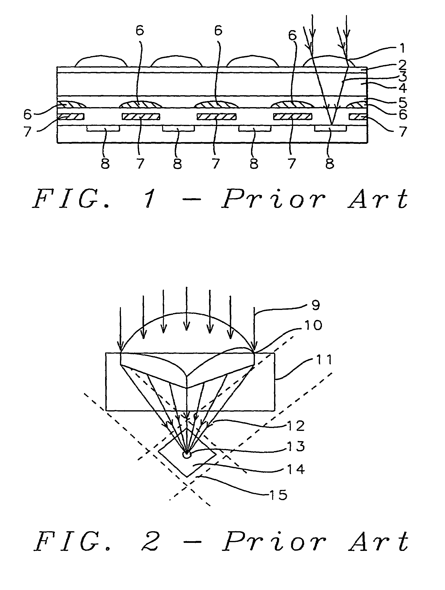 High transmittance overcoat for microlens arrays in semiconductor color imagers