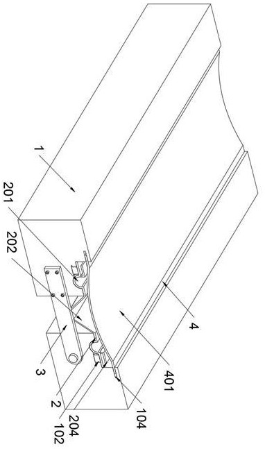 Expansion joint waterproof structure for bridge engineering construction