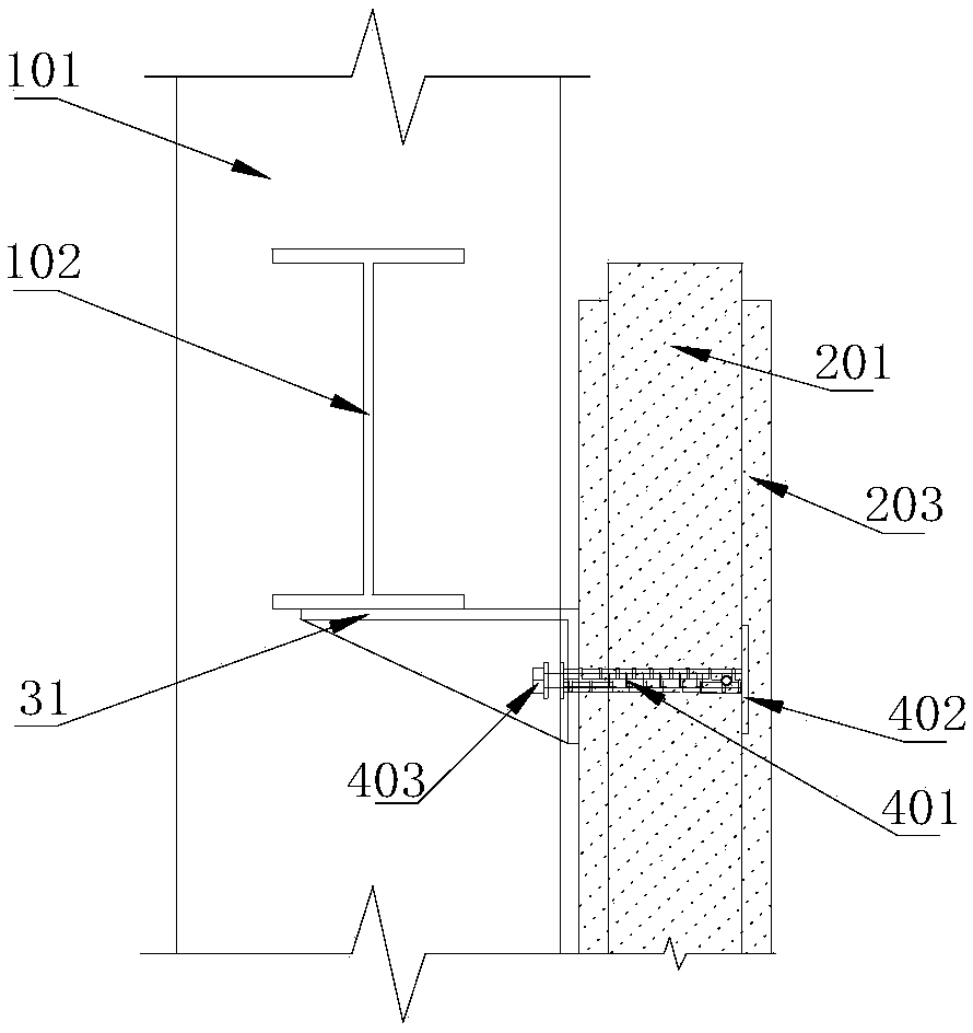 Connecting system between steel frame and prefabricated wall plate and manufacturing method