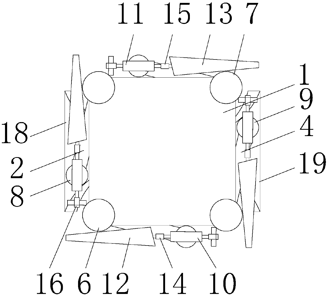 Aerial photography folding-wing unmanned aerial vehicle