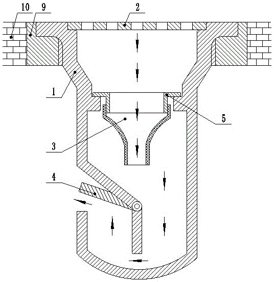 Anti-backflow water filter for drainpipe