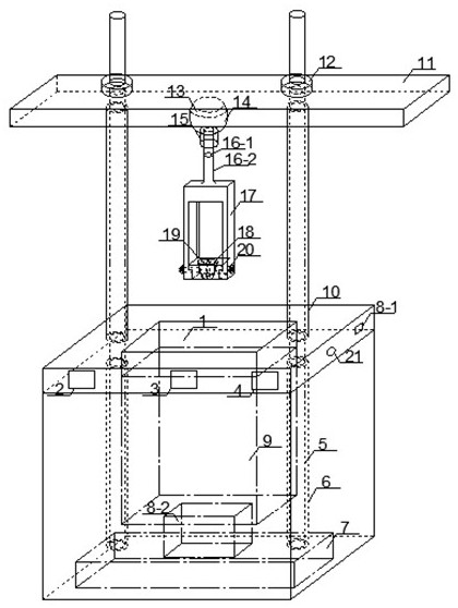 Aeolian sand anchor rod drawing test device and test method thereof