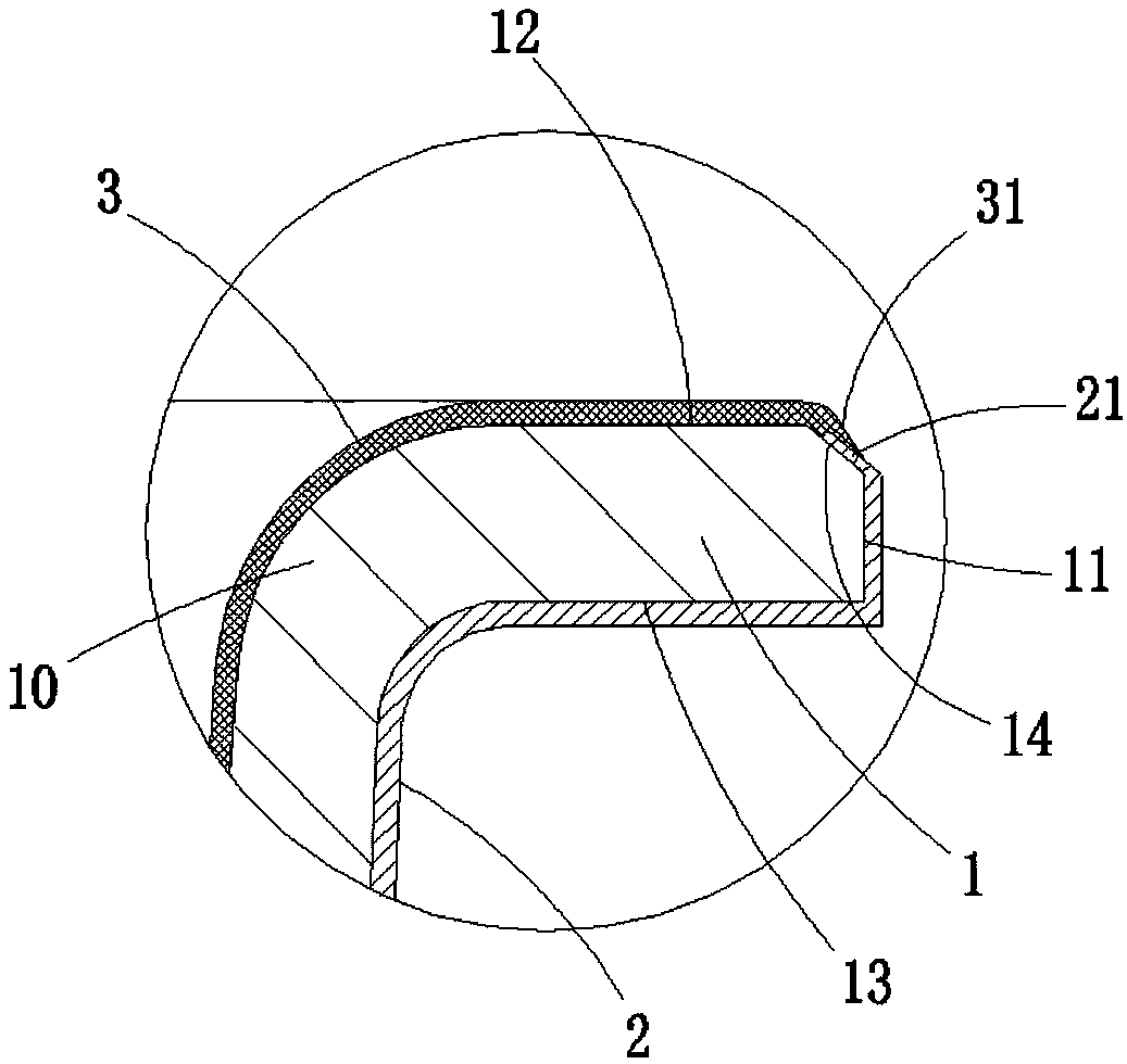 Enamel inner container for cooking utensil