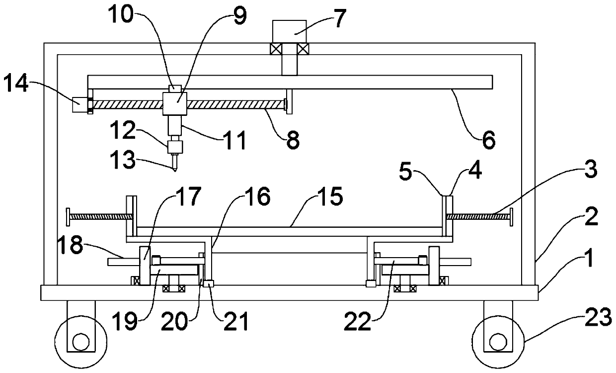 Plate punching device for furniture production