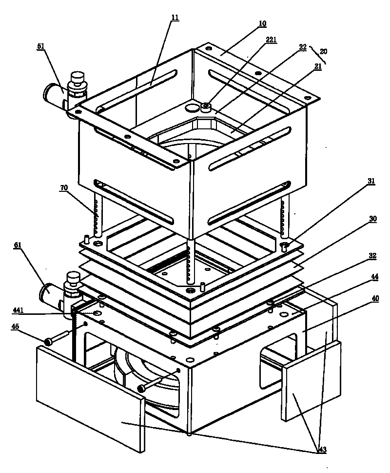 Integrated device for dust adsorption and air-entrapping