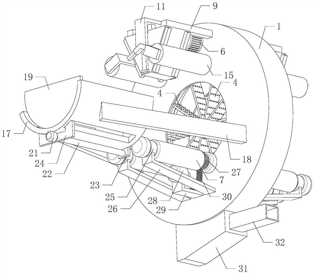 A grinding and polishing machine tool for processing hydrogen cylinders