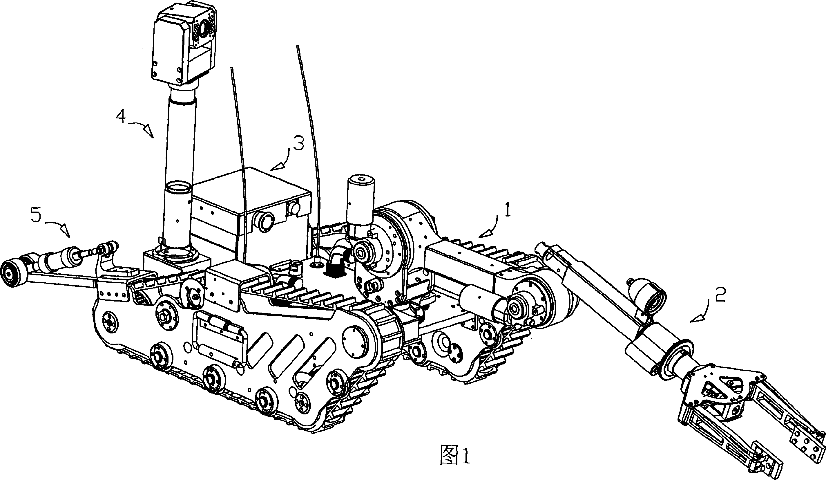 Robot for eliminating exploding and danger