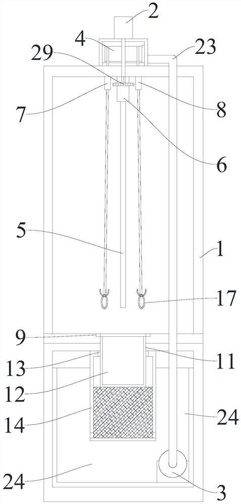 Water expansion type cleaning equipment for sausage casing production and processing