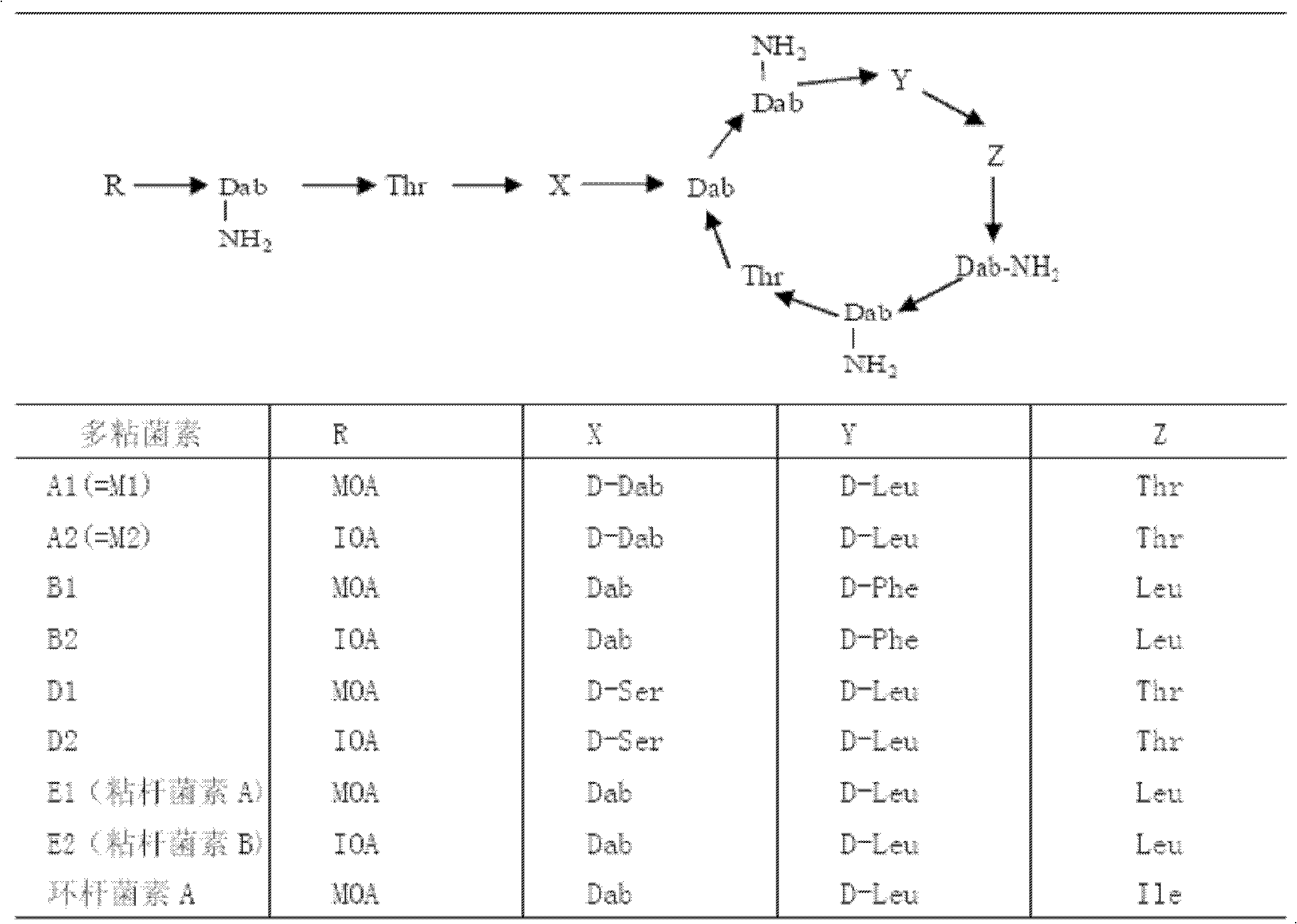 Method for improving total component content of colistin sulphate