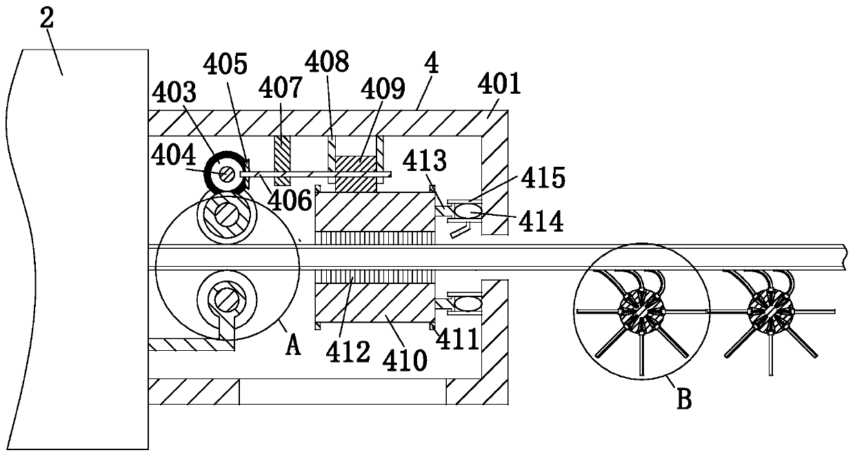 An aluminum profile conveyor