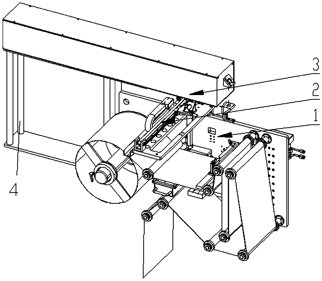 Process for reducing area and thickness of overlapping area during lithium battery coating