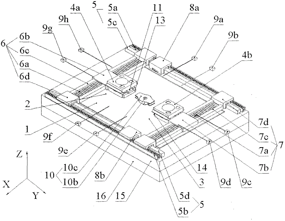 Double-stage revolving and switching method and apparatus based on independent synchronic direction-regulation