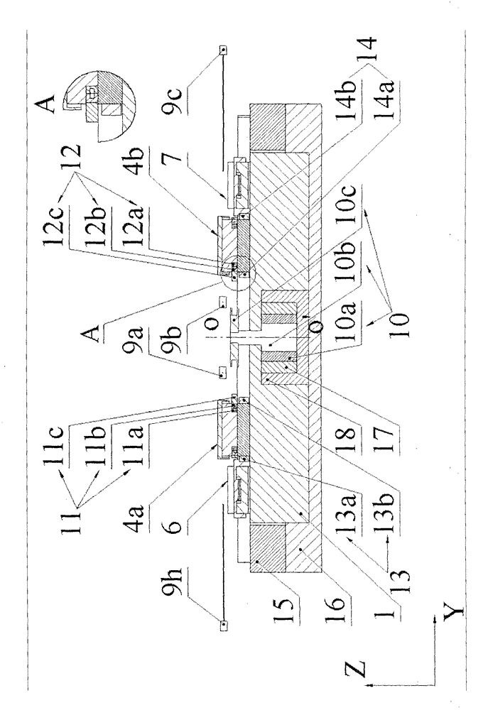 Double-stage revolving and switching method and apparatus based on independent synchronic direction-regulation